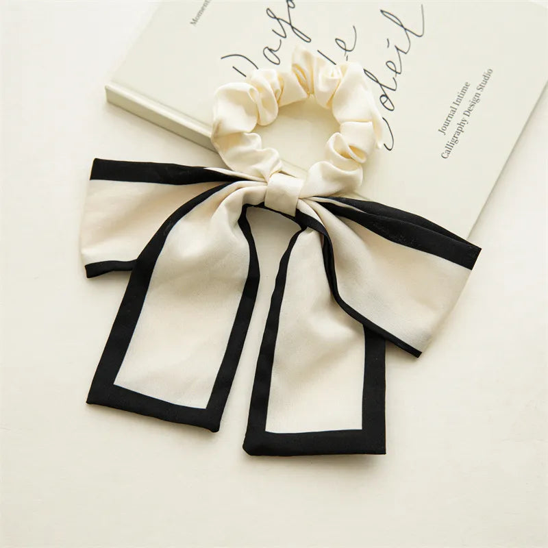 Simple Style Bow Knot Cloth Hair Tie, pack of 2 pieces