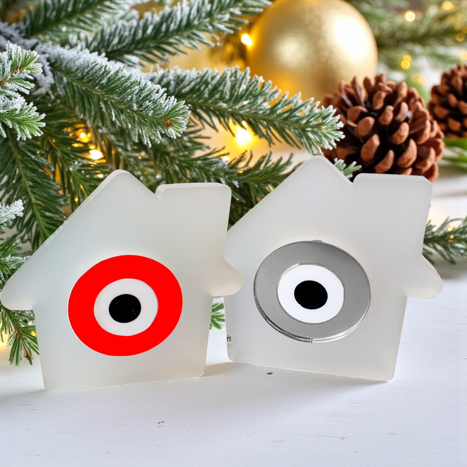 Γούρι plexiglass σπίτι με μάτι αμμοβολής – So Cute by Dimi Wholesale