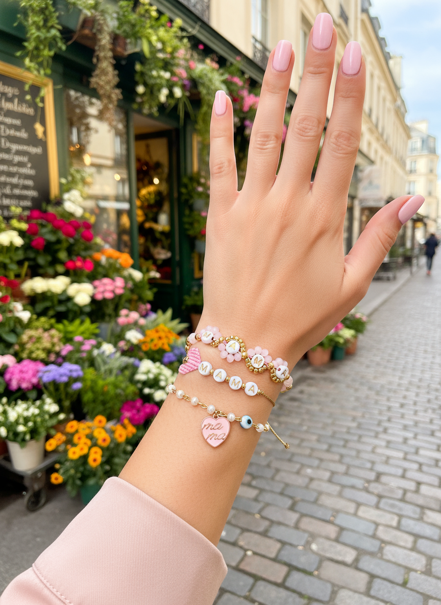 Χειροποίητα βραχιόλια Mama  – So Cute by Dimi