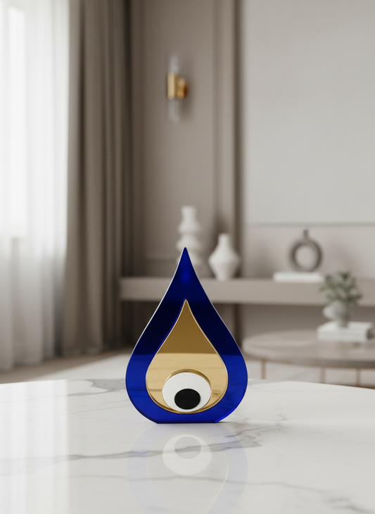🤍✨ Drop Mirror – Plexiglass Evil Eye