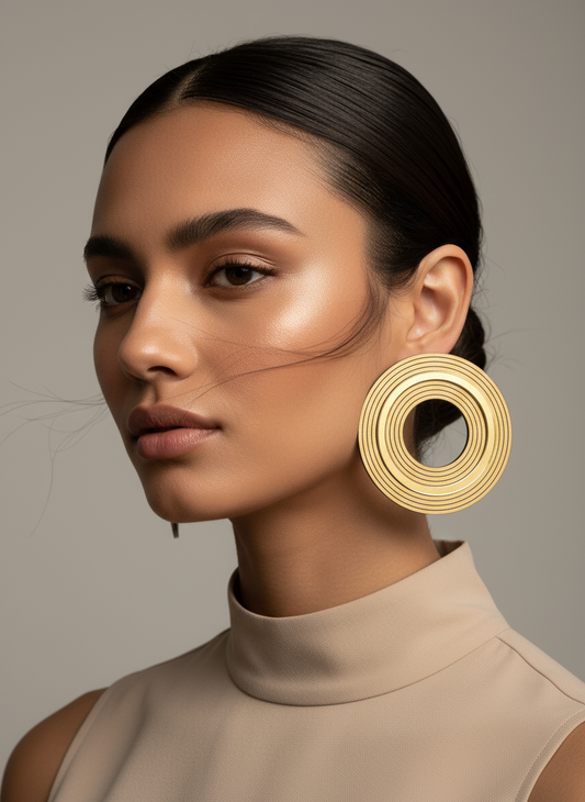 Gemma Earrings – χειροποίητα πλέξιγκλας σκουλαρίκια με ανάγλυφη επιφάνεια – So Cute by Dimi