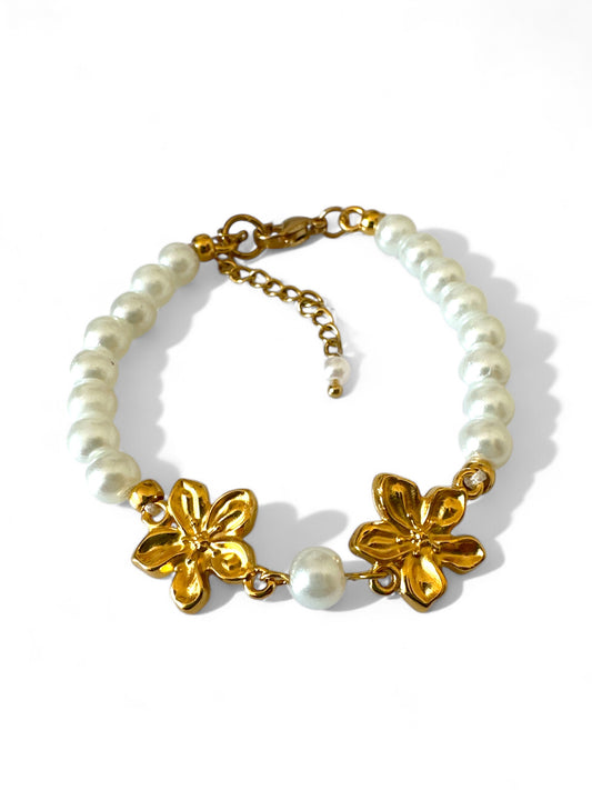 FLOWERS PEARL BRACELET