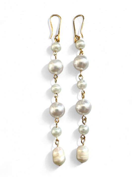 LONG PEARL EARRINGS