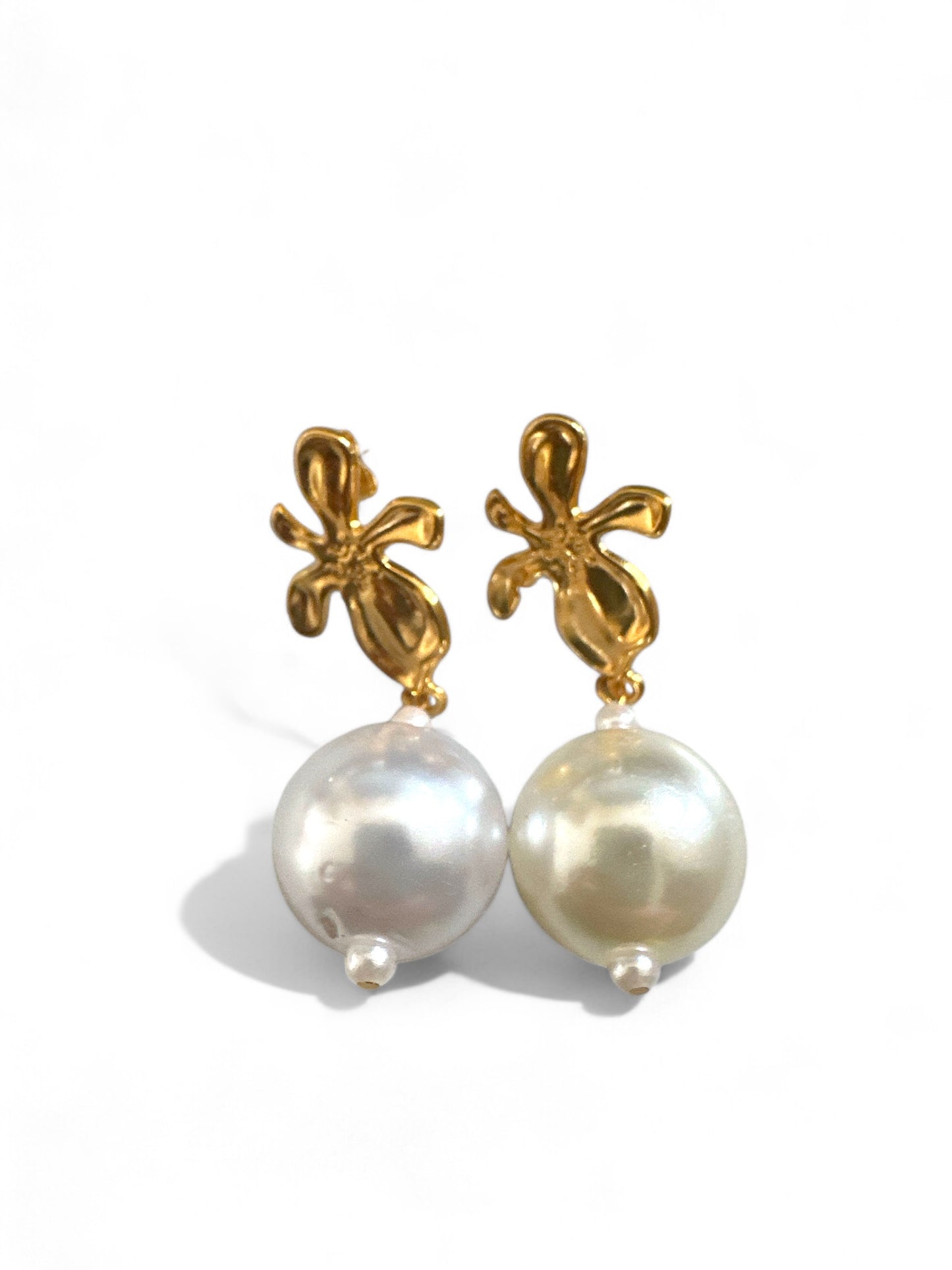 BALL FLOWER EARRINGS