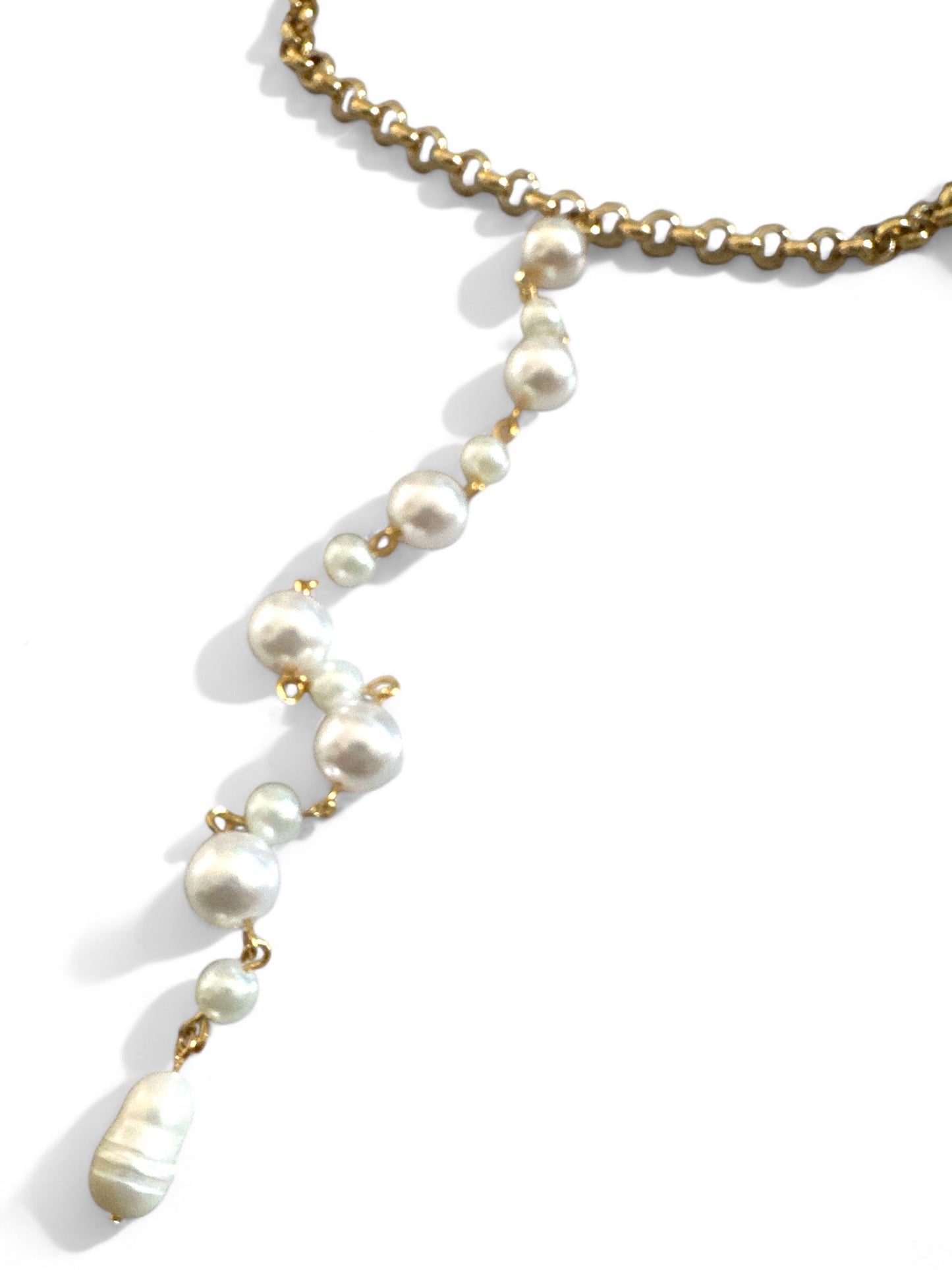 Y PEARL NECKLACE