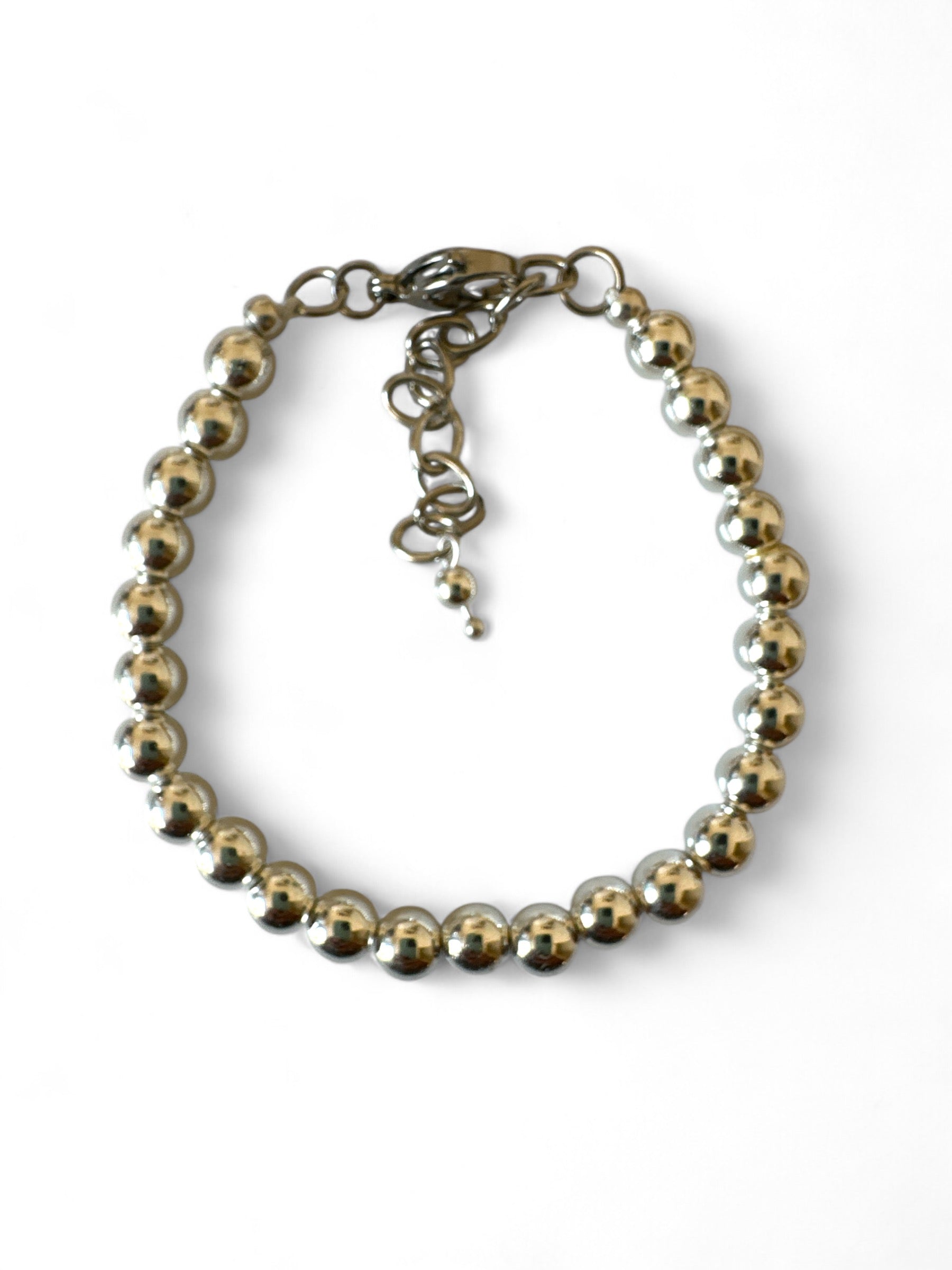 Χειροποίητο βραχιόλι με χάντρες αιματίτη 6mm και ατσάλινο κούμπωμα – Oly Bracelet – So Cute by Dimi