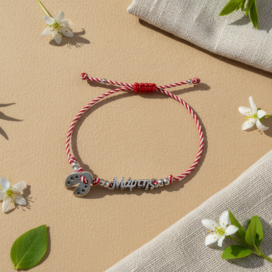 Βραχιόλι Μάρτης με ταυτότητα και πασχαλίτσα – So Cute by Dimi