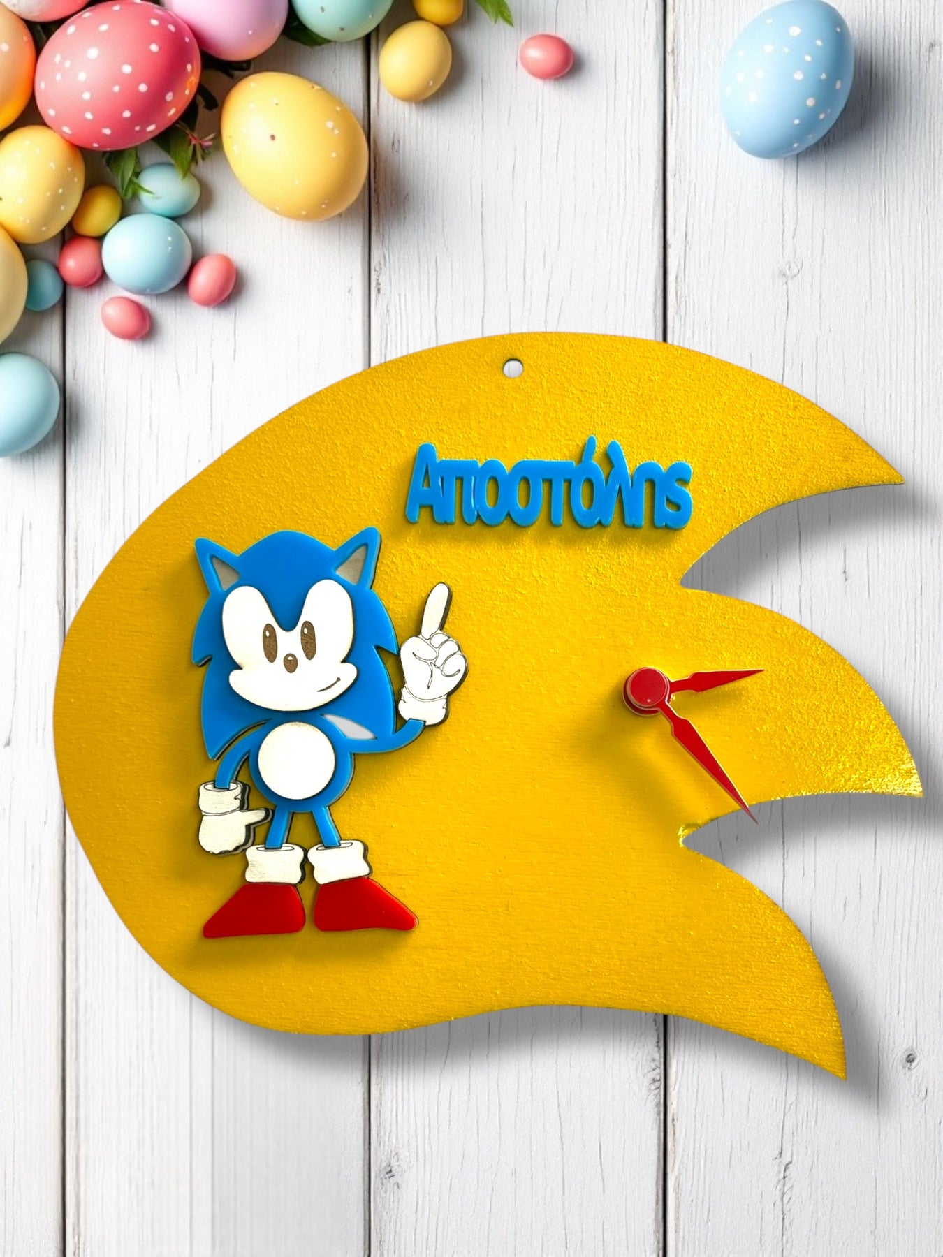 Λαμπάδα Sonic με προαιρετικό δώρο ρολόι τοίχου