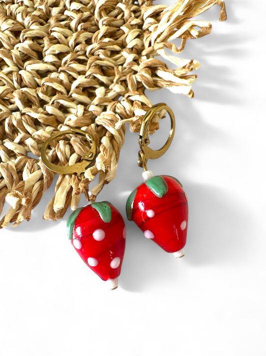 Strawberry Drops Earrings