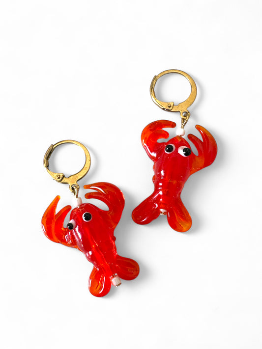Red Lobster Bold Earrings