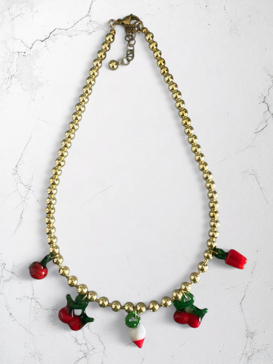 Hot Cherry Necklace