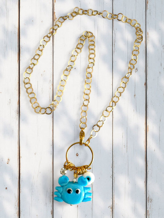 Crab Me Baby Necklace