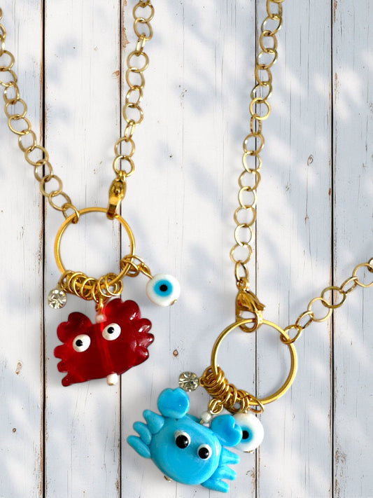 Crab Me Baby Necklace