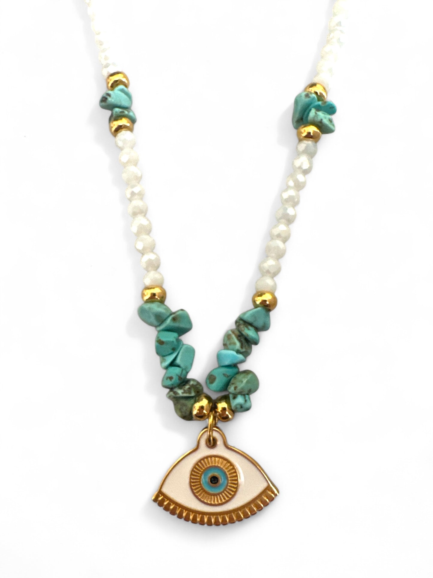 Turquoise Eye Necklace – Aura Edition