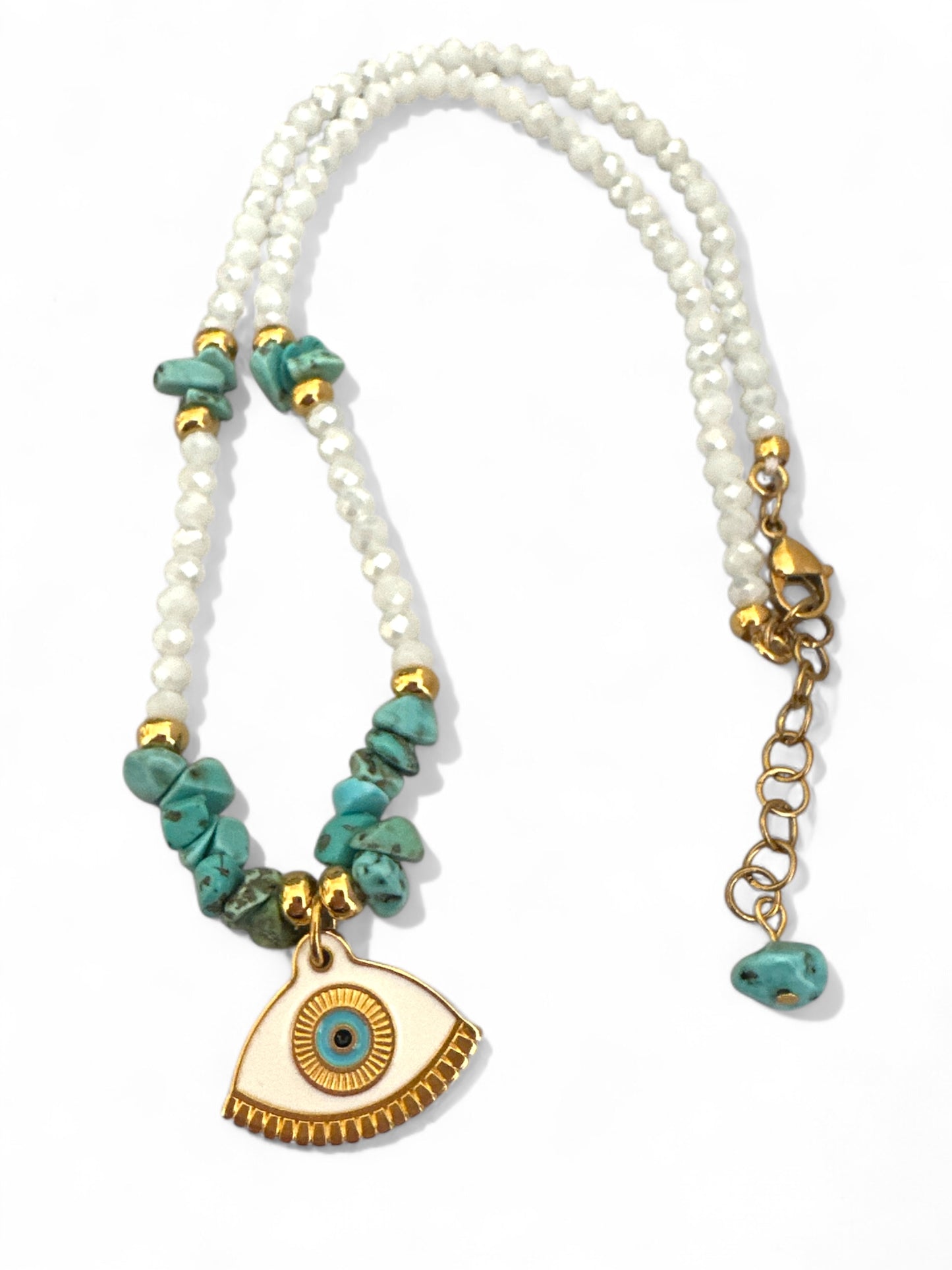 Turquoise Eye Necklace – Aura Edition