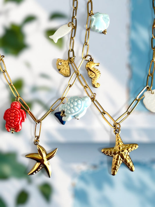 "Sea Whispers" Charm Necklace
