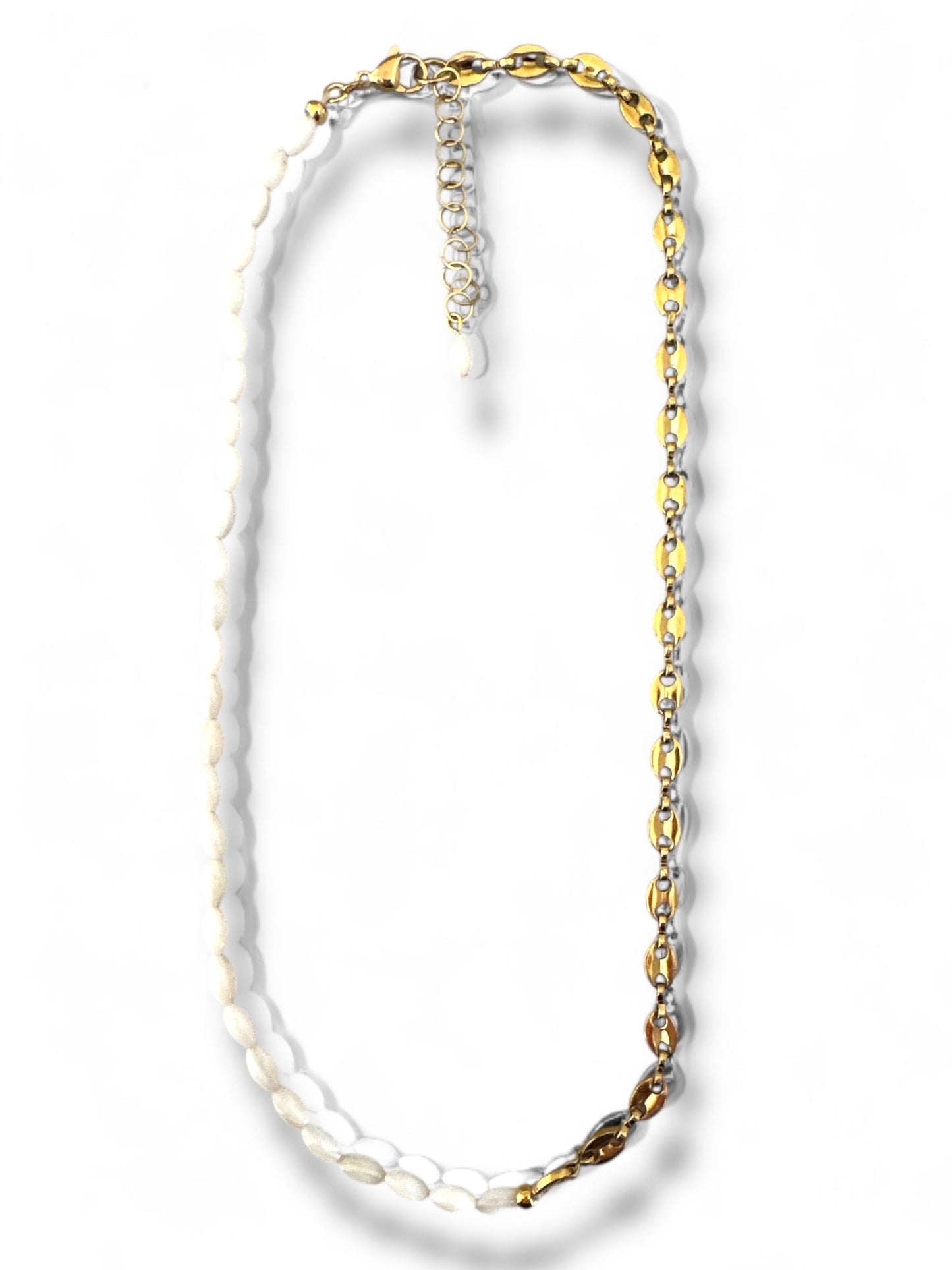 Riviera Shell & Steel Necklace