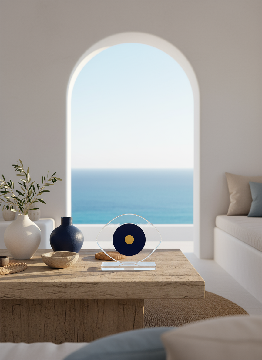 Επιτραπέζιο γούρι μάτι Iris από plexiglass, συλλογή Morphes– So Cute by Dimi χονδρική