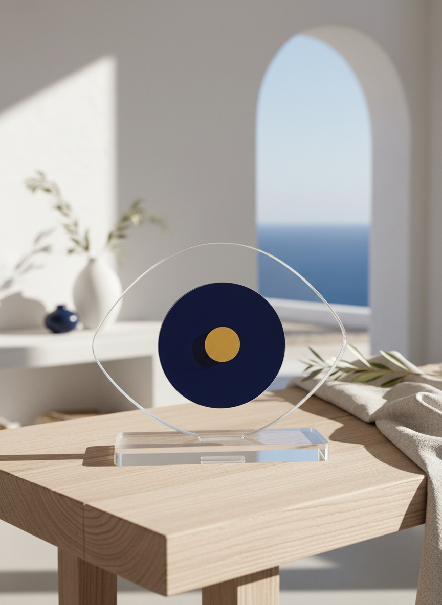 Επιτραπέζιο γούρι μάτι Iris από plexiglass, συλλογή Morphes– So Cute by Dimi χονδρική