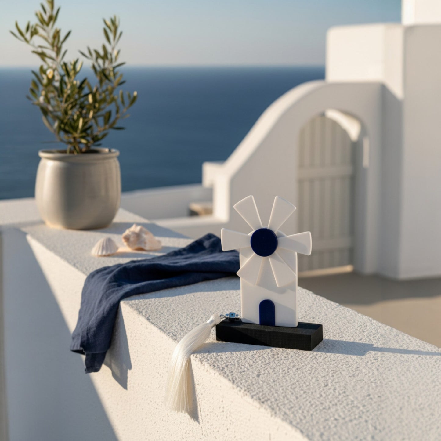 Γούρι επιτραπέζιο ανεμόμυλος με φούντα So Cute by Dimi για χονδρική