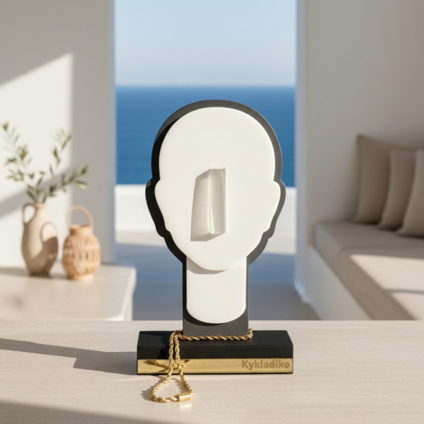 Κυκλαδικό γούρι με αλυσίδα So Cute by Dimi για χονδρική