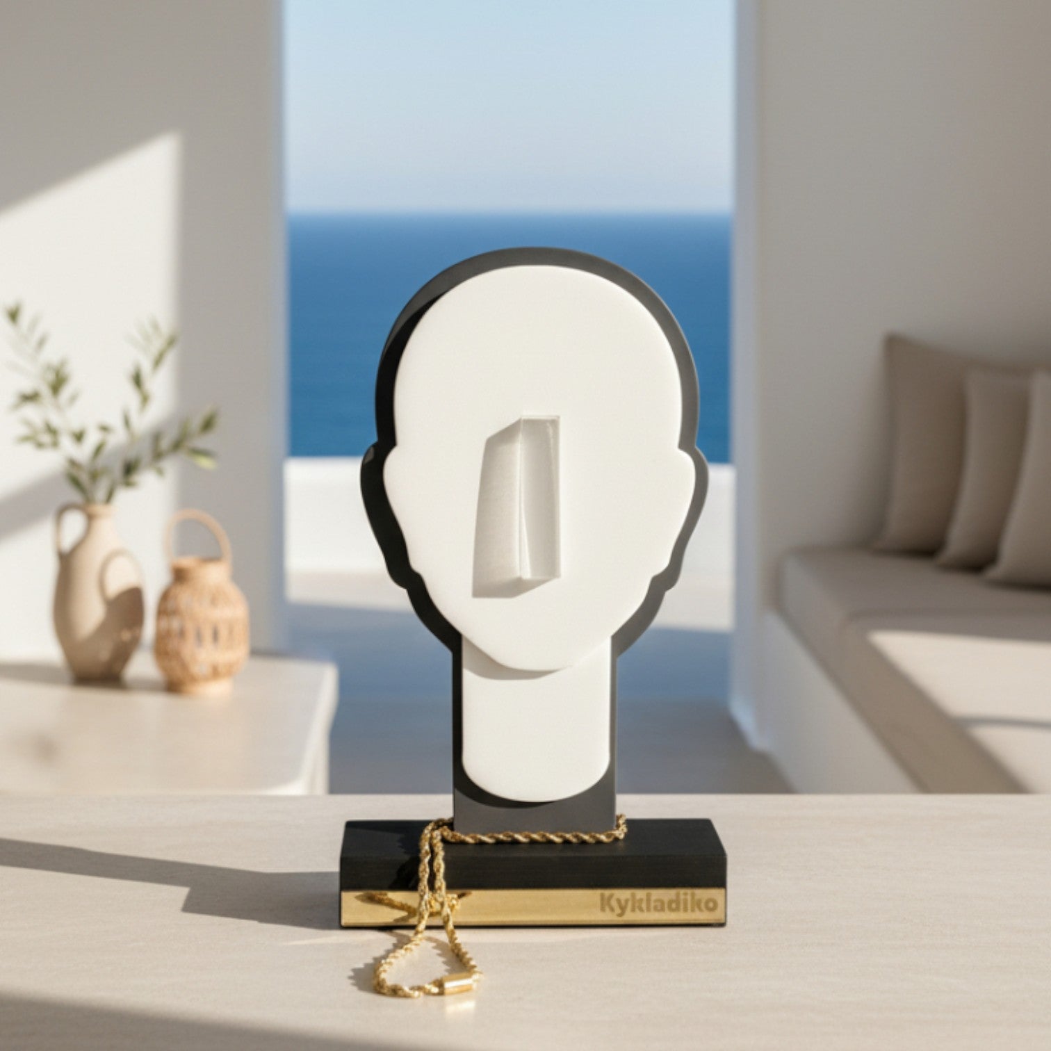 Κυκλαδικό γούρι με αλυσίδα So Cute by Dimi για χονδρική