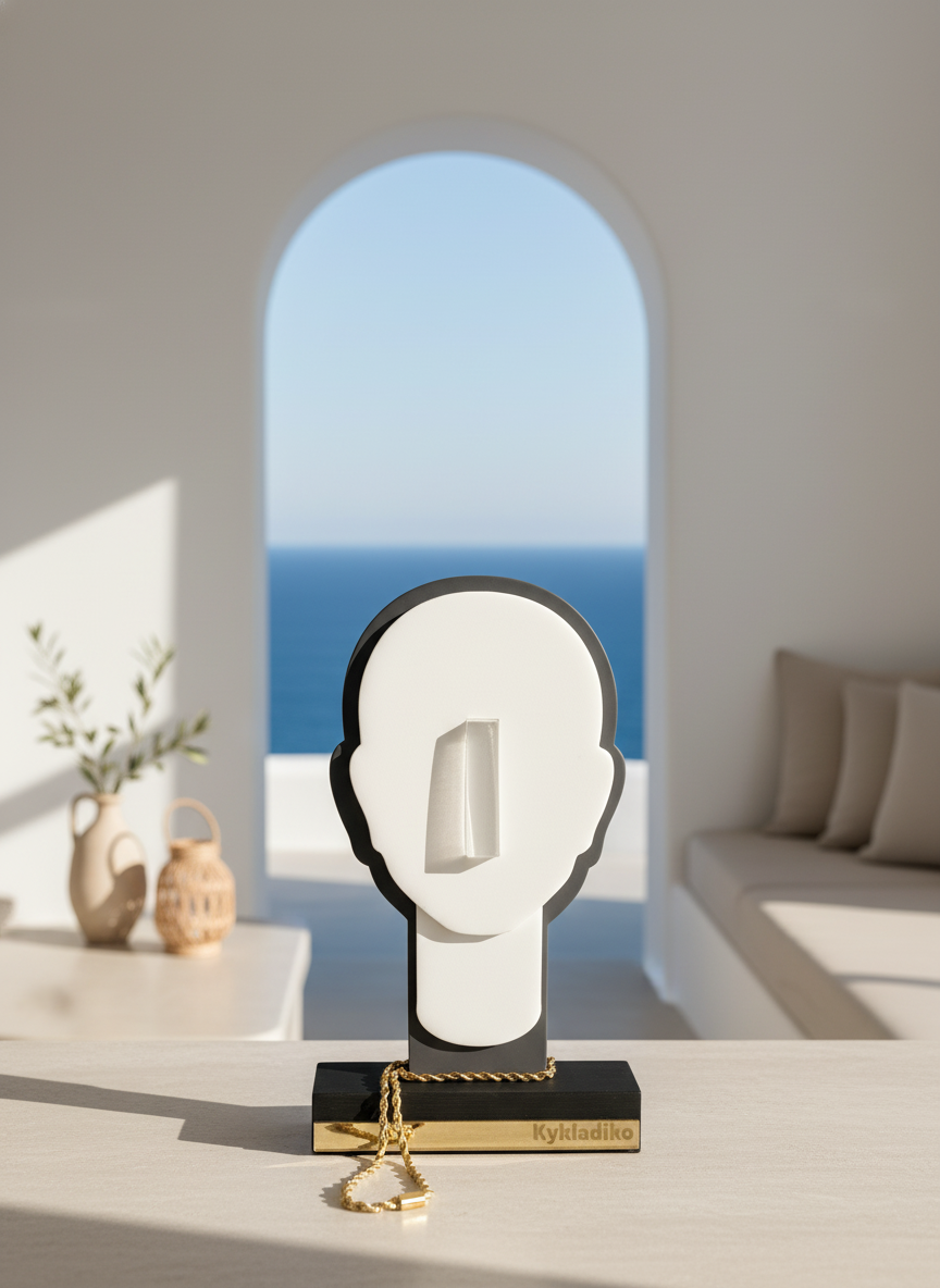 Κυκλαδικό γούρι με αλυσίδα So Cute by Dimi για χονδρική