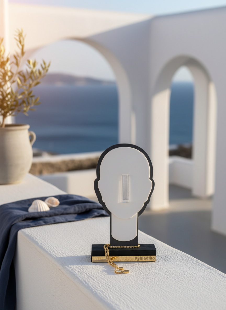 Κυκλαδικό γούρι με αλυσίδα So Cute by Dimi για χονδρική