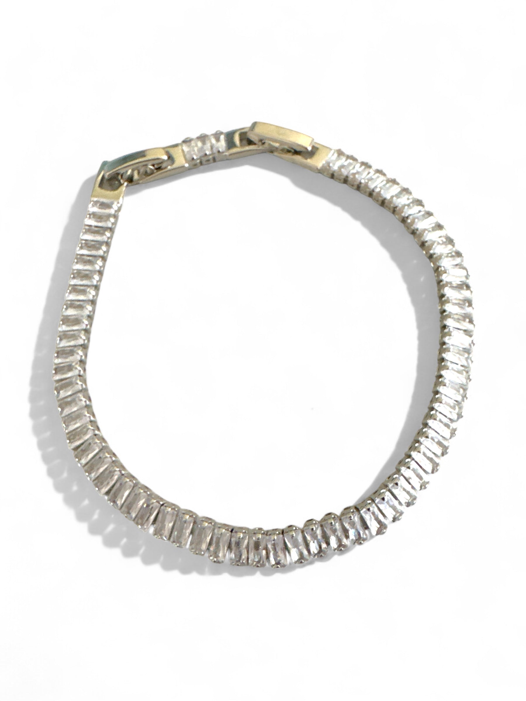 Ατσάλινο βραχιόλι με πολυγωνικά ζιργκόν – So Cute by Dimi χονδρική