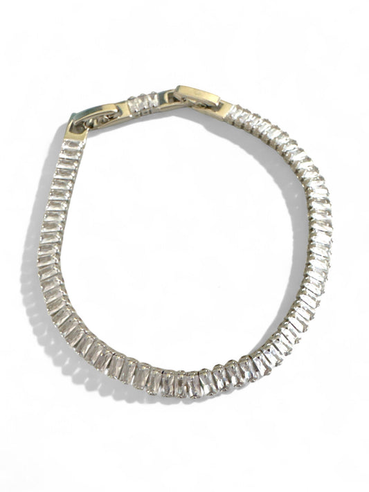 Ατσάλινο βραχιόλι με πολυγωνικά ζιργκόν – So Cute by Dimi χονδρική