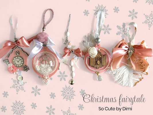 🤍✨ Κρεμαστό Γούρι «Fairytale Birdcage» – Plexiglass & Ξύλο | Christmas Fairytale 🦢