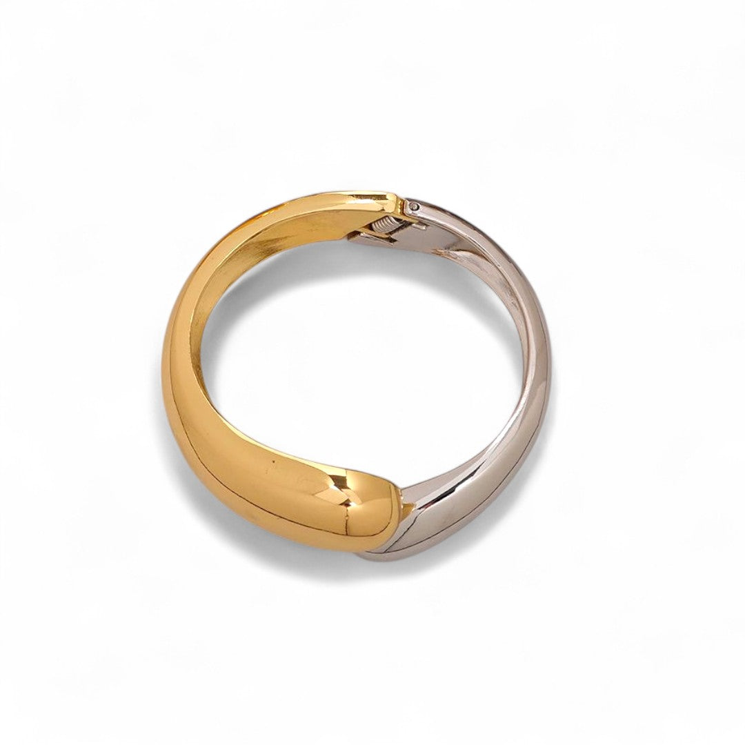 Bold loop sculptural bracelet σε χρυσό, ασημί & δίχρωμο – wholesale So Cute by Dimi
