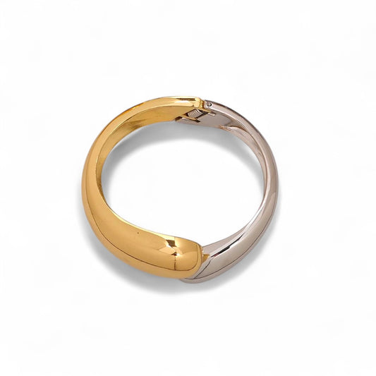 Bold loop sculptural bracelet σε χρυσό, ασημί & δίχρωμο – wholesale So Cute by Dimi