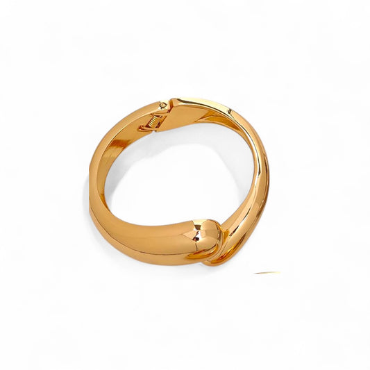 Bold loop sculptural bracelet σε χρυσό, ασημί & δίχρωμο – wholesale So Cute by Dimi