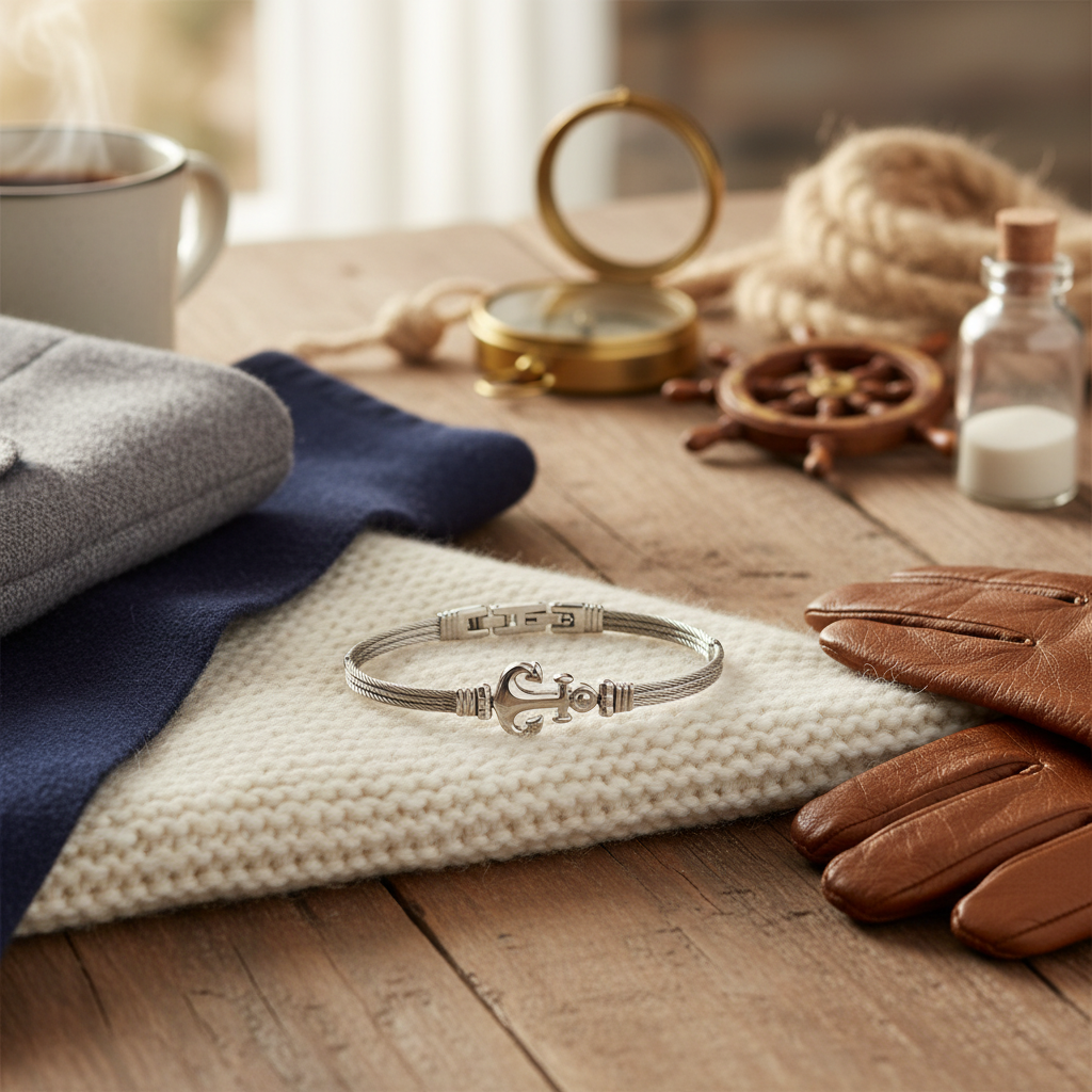 Ανδρικό ατσάλινο βραχιόλι άγκυρα – Stainless steel bracelet | So Cute by Dimi Wholesale