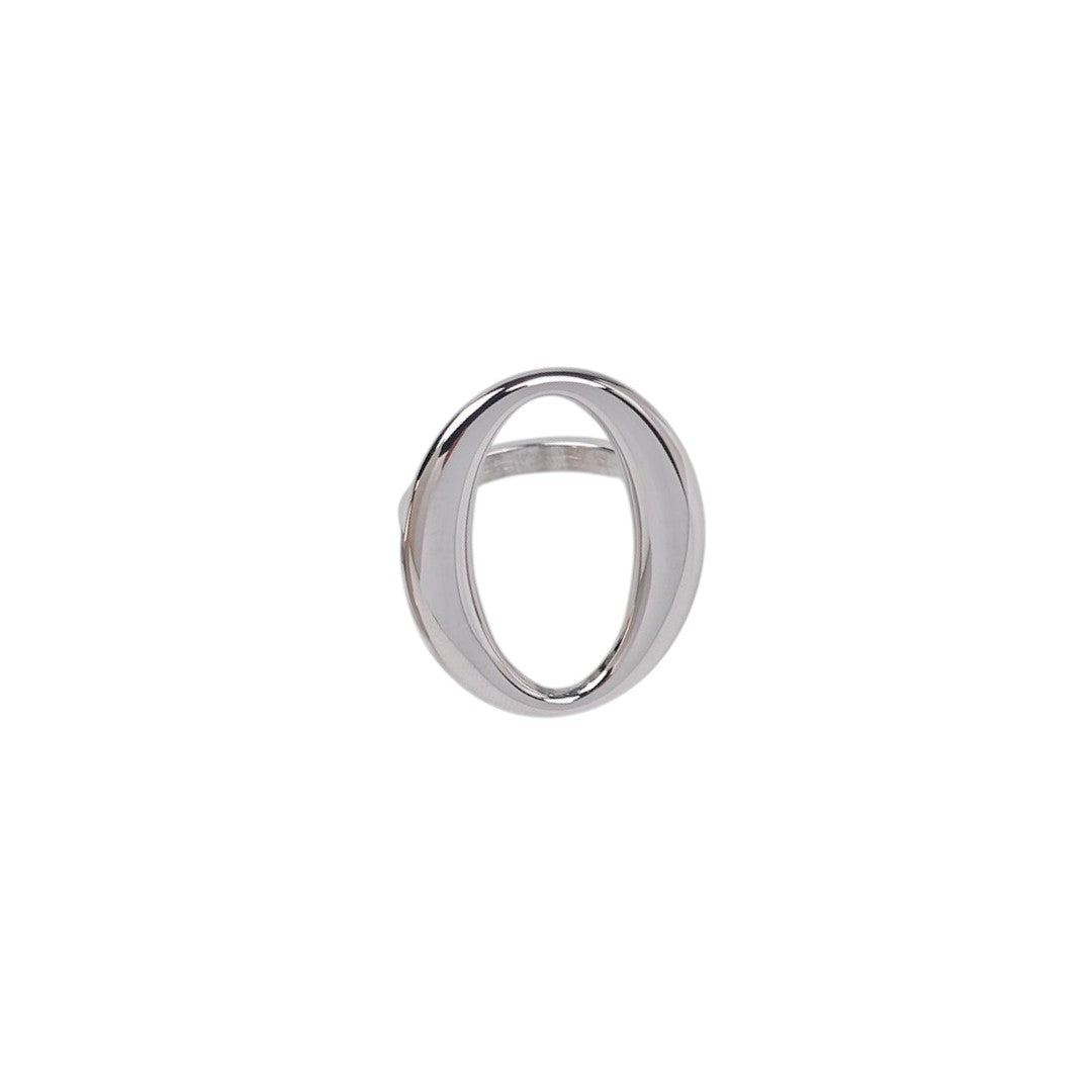 Stainless steel oval minimal ring σε χρυσό, ασημί & δίχρωμο – wholesale So Cute by Dimi