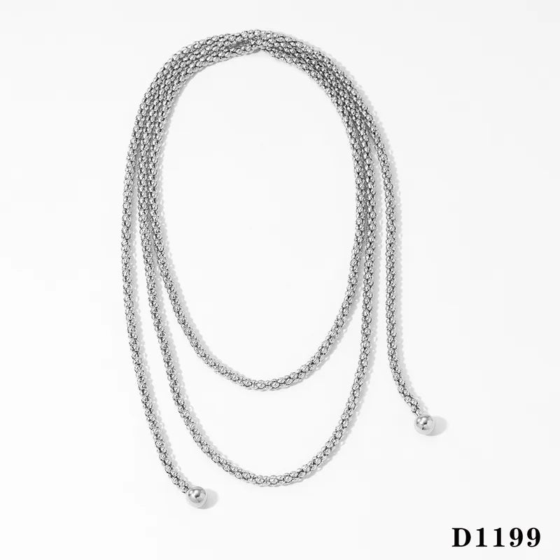 Modern Style 304 Stainless Steel Chain Necklace