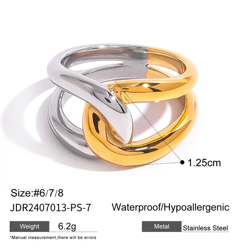 Mixed Tone 304 Stainless Steel Plating Rings