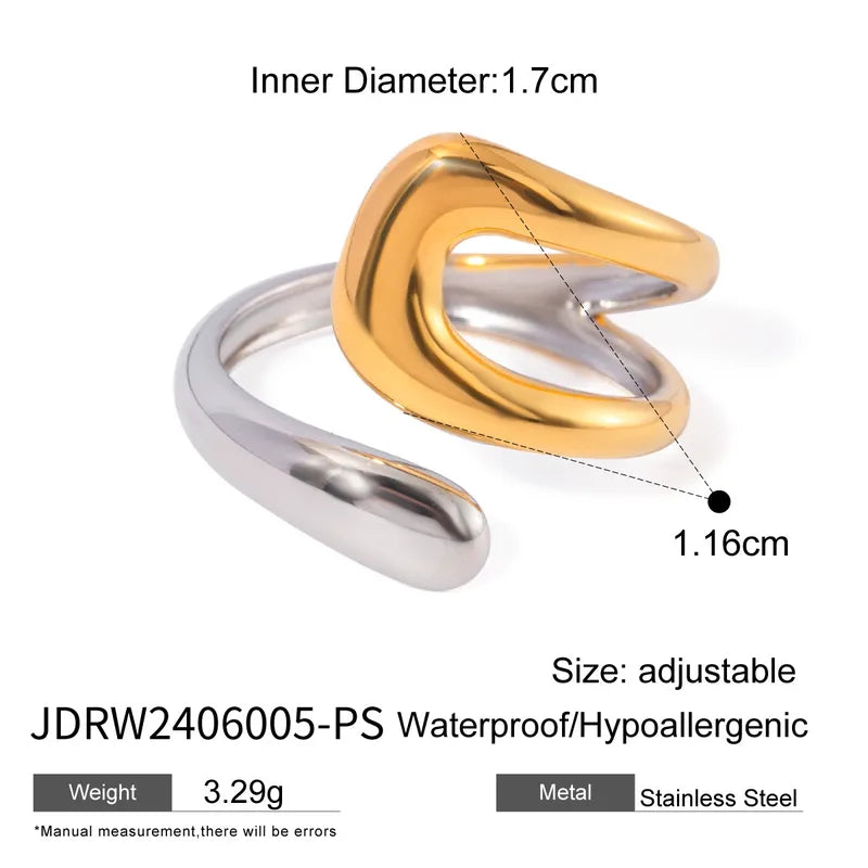 Mixed Tone 304 Stainless Steel Plating Rings