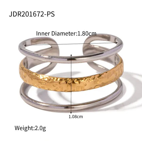 Mixed Tone 304 Stainless Steel Plating Rings