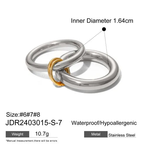 Mixed Tone 304 Stainless Steel Plating Rings