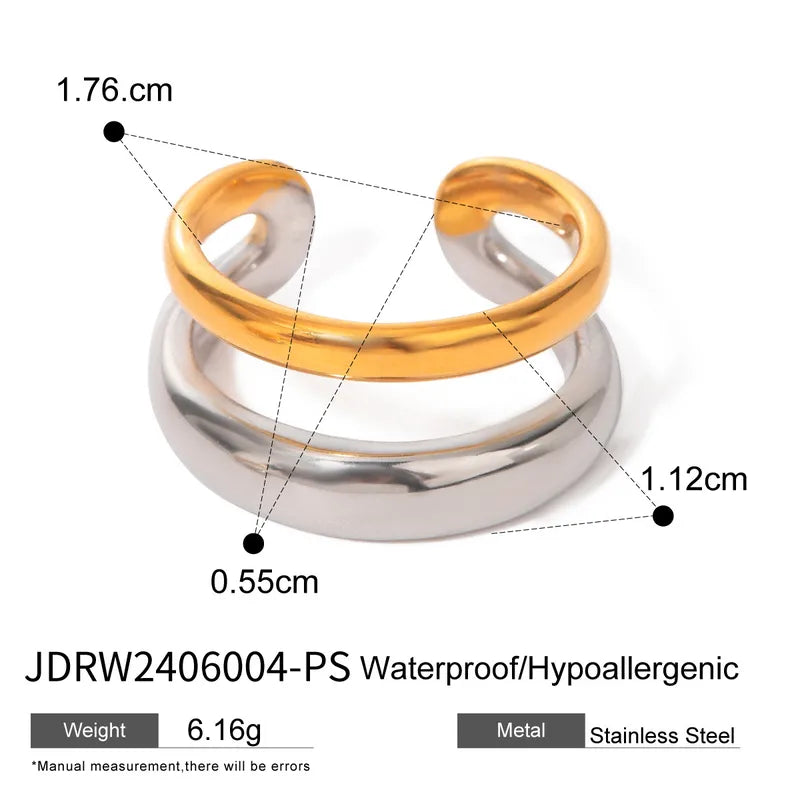 Mixed Tone 304 Stainless Steel Plating Rings