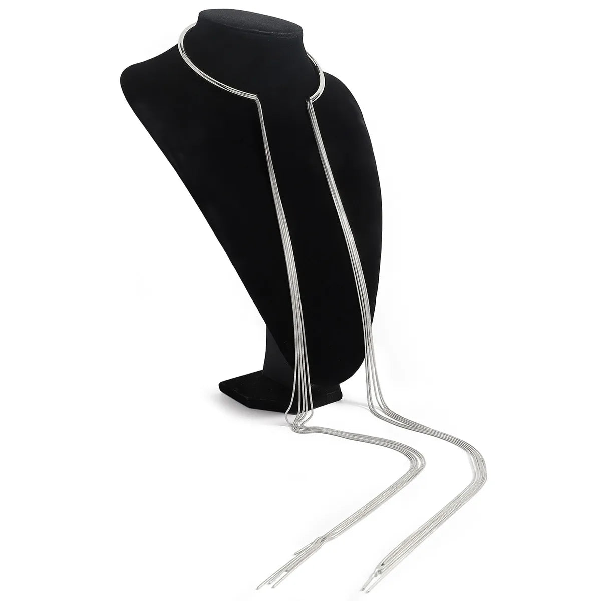 Elan Collar Necklace – Statement Κολάρο με Μακριές Αλυσίδες σε Χρυσό ή Ασημί | So Cute by Dimi