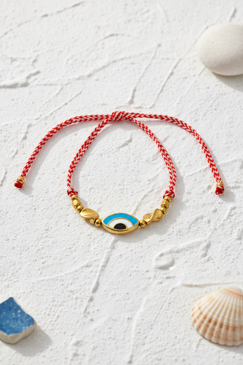 ⚡🚚 Calypso Martis Bracelet – Ατσάλινο Βραχιόλι Μάρτης με Μάτι