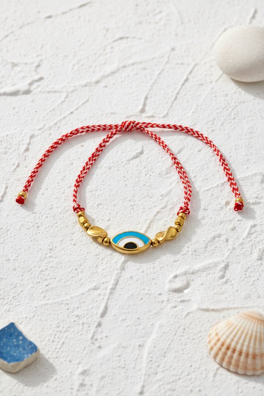 ⚡🚚 Calypso Martis Bracelet – Ατσάλινο Βραχιόλι Μάρτης με Μάτι