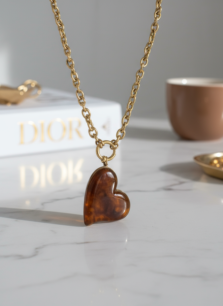 Ατσάλινο Κολιέ με Καρδιά Χονδρική | So Cute by Dimi