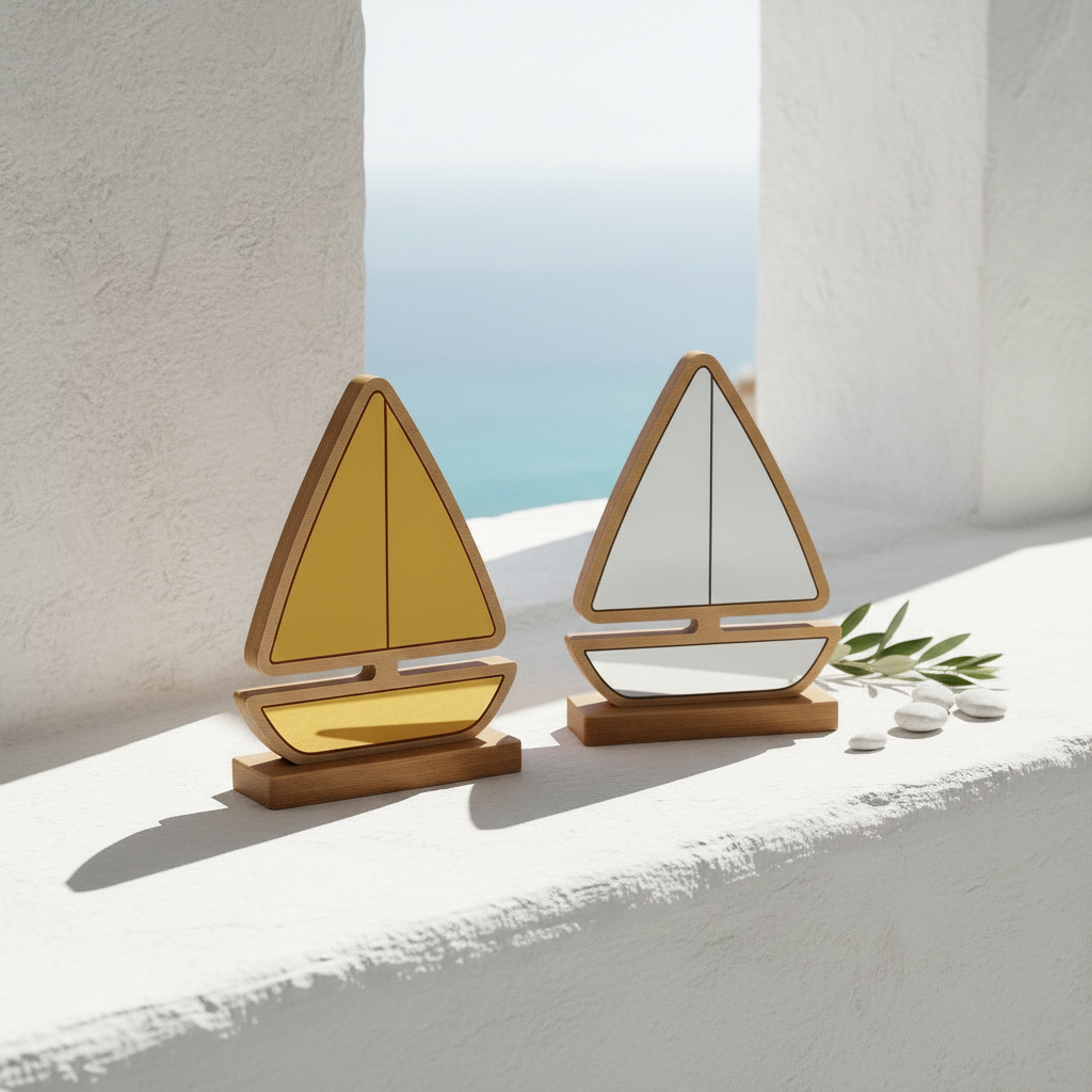 🤍✨Επιτραπέζιο Καραβάκι – Καθρέφτης