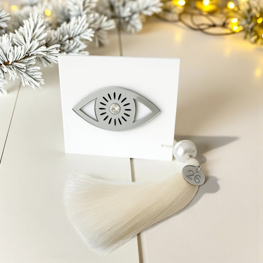 🤍✨ Γούρι Μάτι Square Luxe