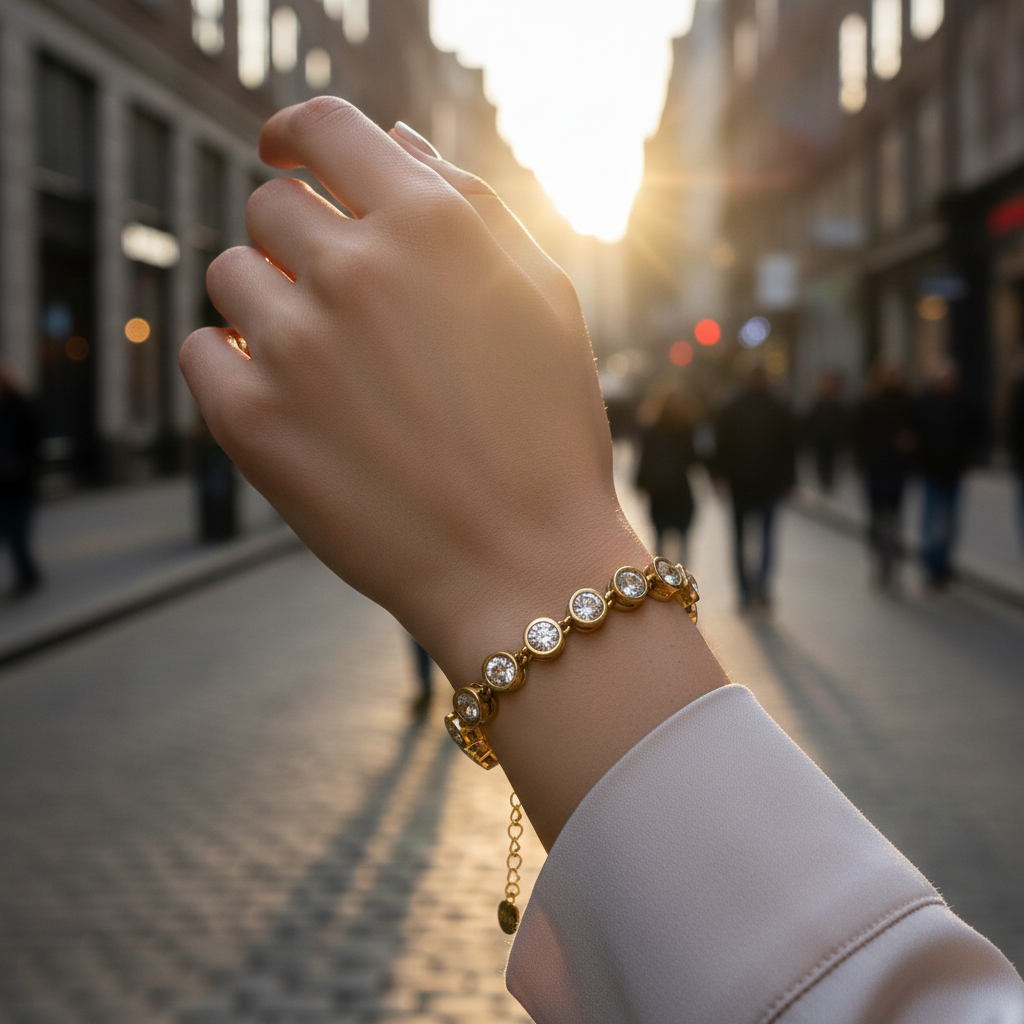 ⚡🚚 Celeste Bracelet – Gold / Silver Stainless