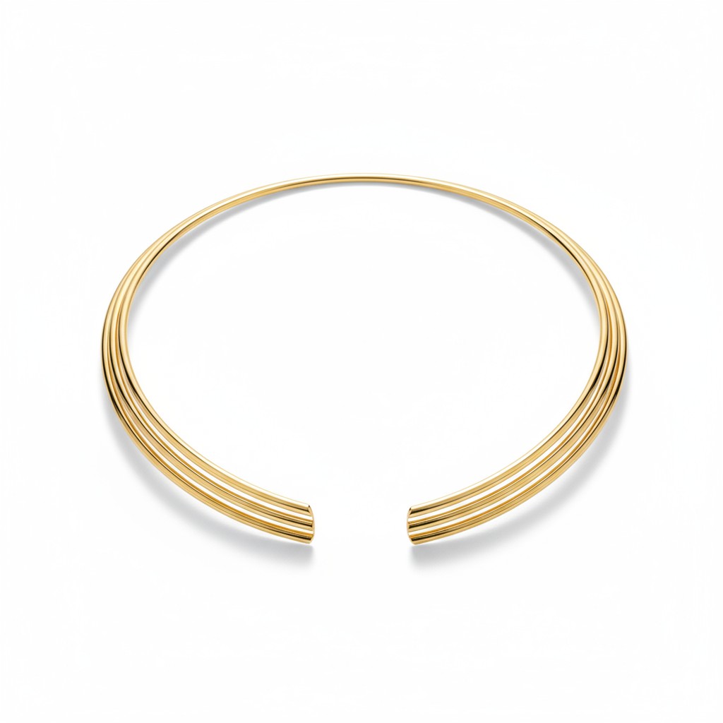 Triple Line Steel Collar – Ατσάλινο Τριπλό Κολάρο σε Χρυσό & Ασημί | So Cute by Dimi